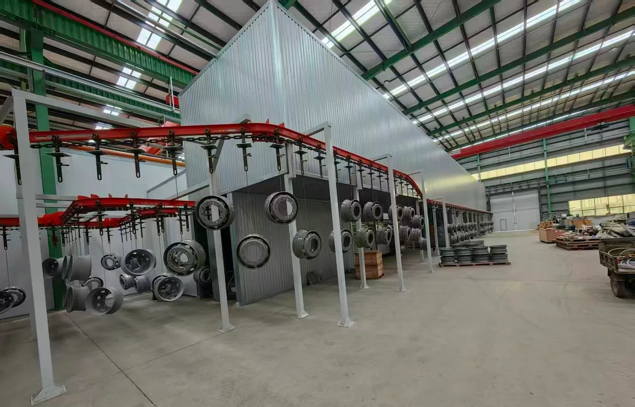 Steel rim coating conveyor line (XT-100), Liaoning Jintianma Special Vehicle Manufacturing Co., Ltd.