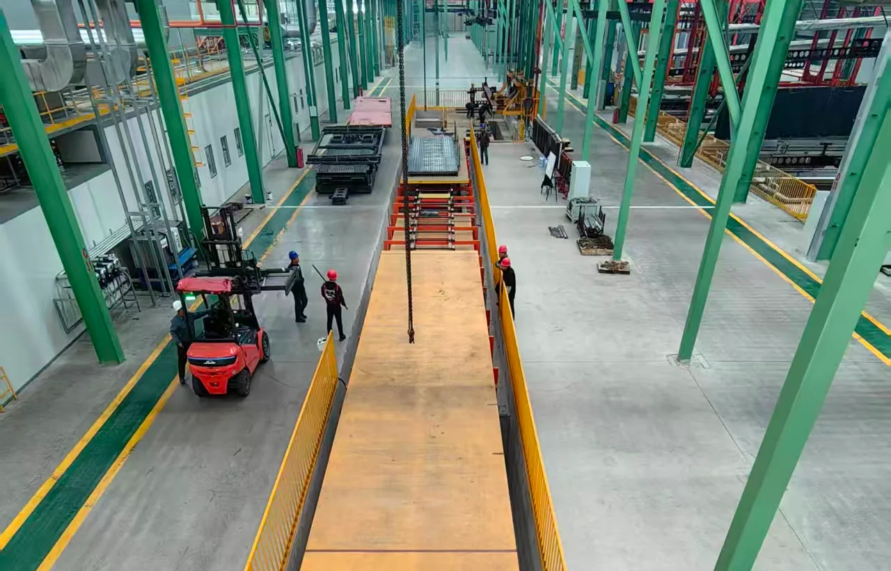 Vehicle carrier conveyor line