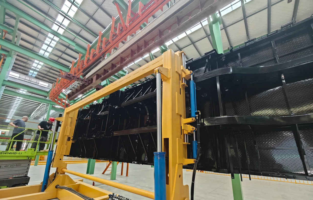 Special vehicle loading and unloading turnover machine, Liaoning Jintianma