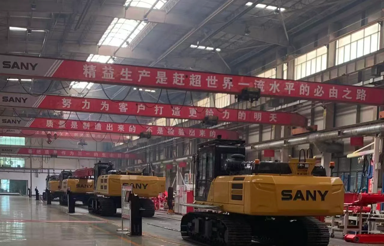 Excavator final assembly line, Sany Heavy Industry