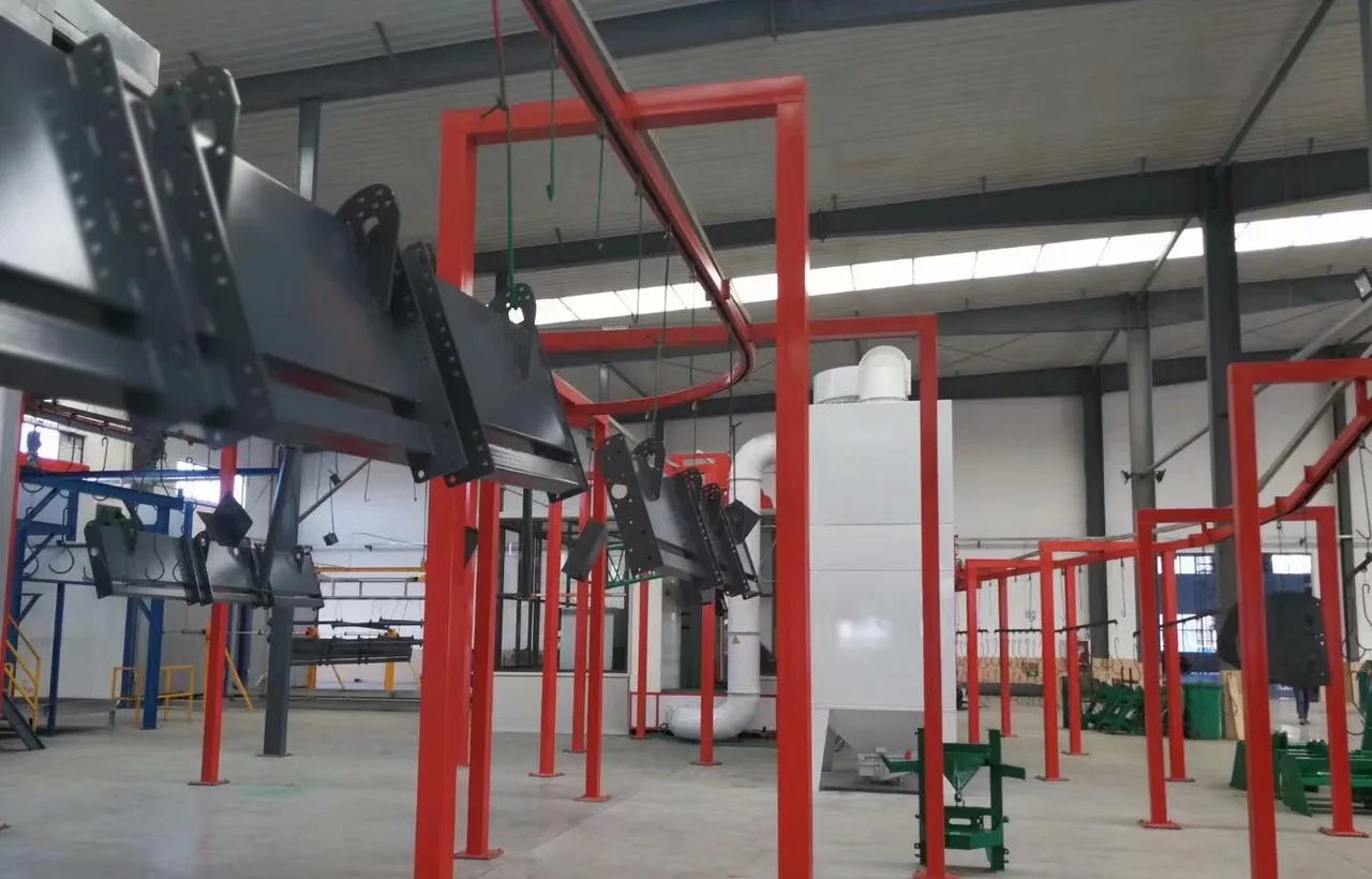 Agricultural machinery parts coating line