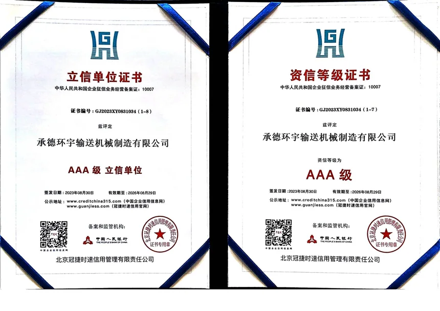 AAA Credit Standing and Credit Rating Certificate