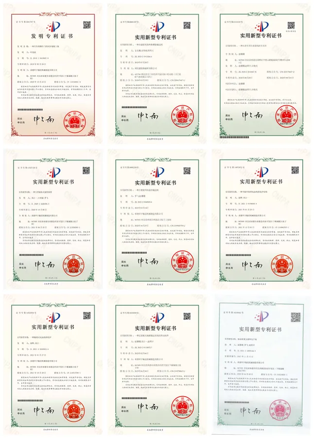 Patent certificate collage